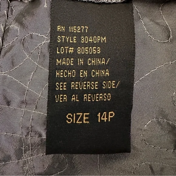 Ignite Evenings Black and Gray Embroidered Midi Dress, 14P - Picture 9 of 13